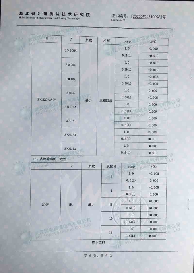 三相多功能電能表檢驗(yàn)裝置